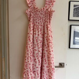 Hill House Home Nap Dress, XL, pink book floral heart